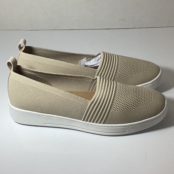 Women's Beige Slip-On Sneakers - Picture 8 of 12